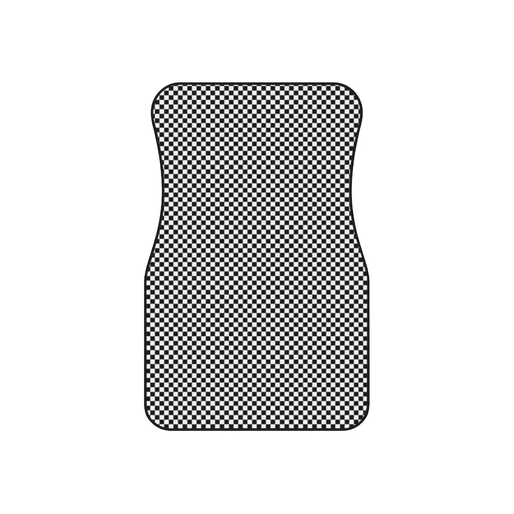 Checkered Car Mats (Set of 4)