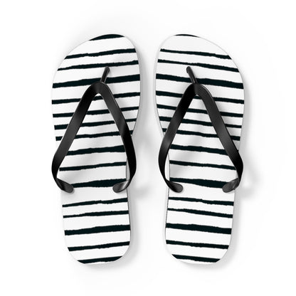 Striped Flip Flops