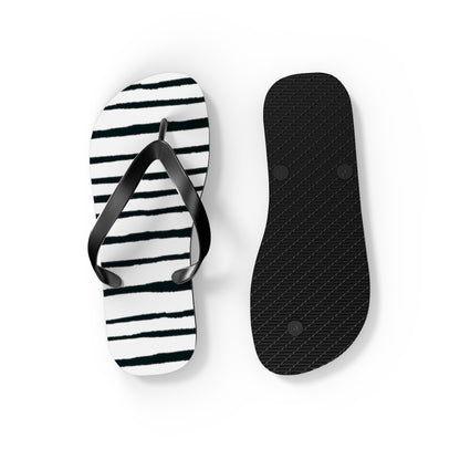 Striped Flip Flops