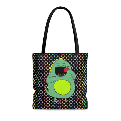 Hungry Dino Rainbow Tote Bag
