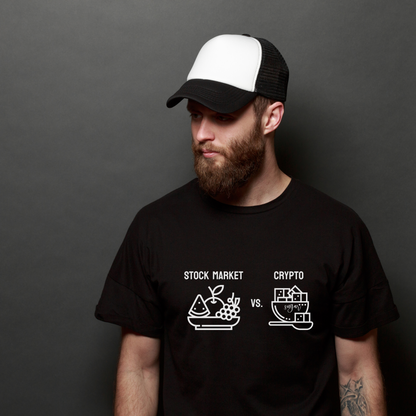 Stock Market vs. Crypto Tee