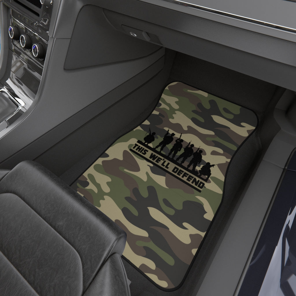This We'll Defend Camouflage Car Mats (Set of 4)