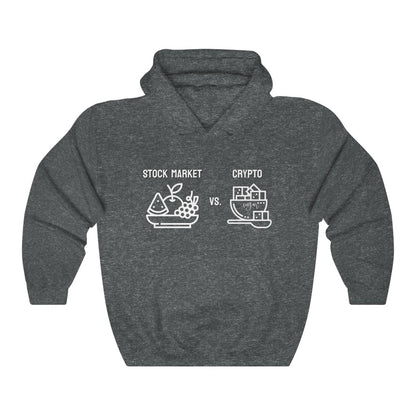 Stock Market vs. Crypto Hoodie