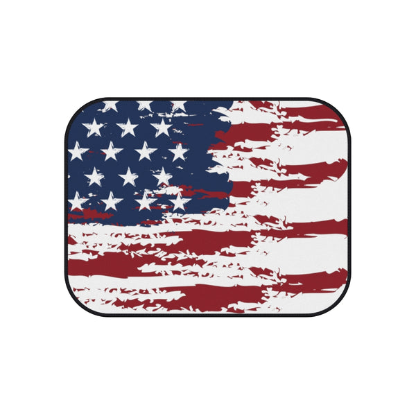 Distressed US Flag Car Mats (Set of 4)