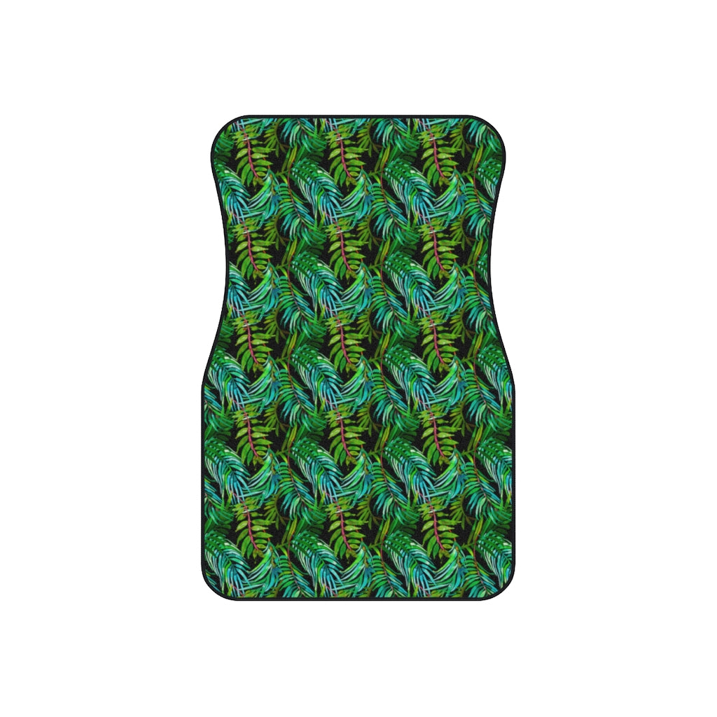 Tropical Leaves Car Mats (Set of 4)