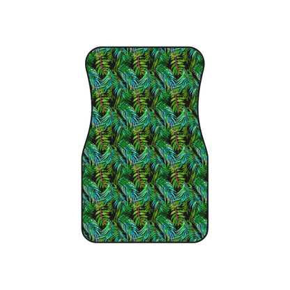 Tropical Leaves Car Mats (Set of 4)