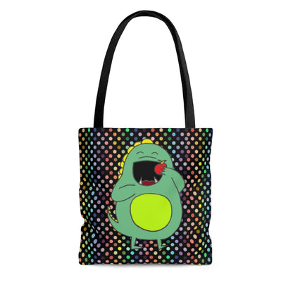 Hungry Dino Rainbow Tote Bag