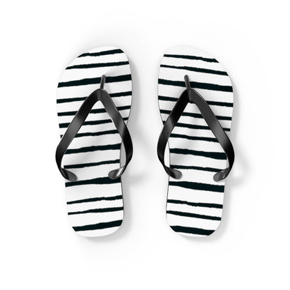 Striped Flip Flops