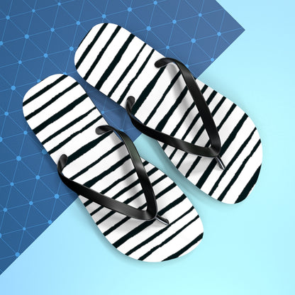Striped Flip Flops