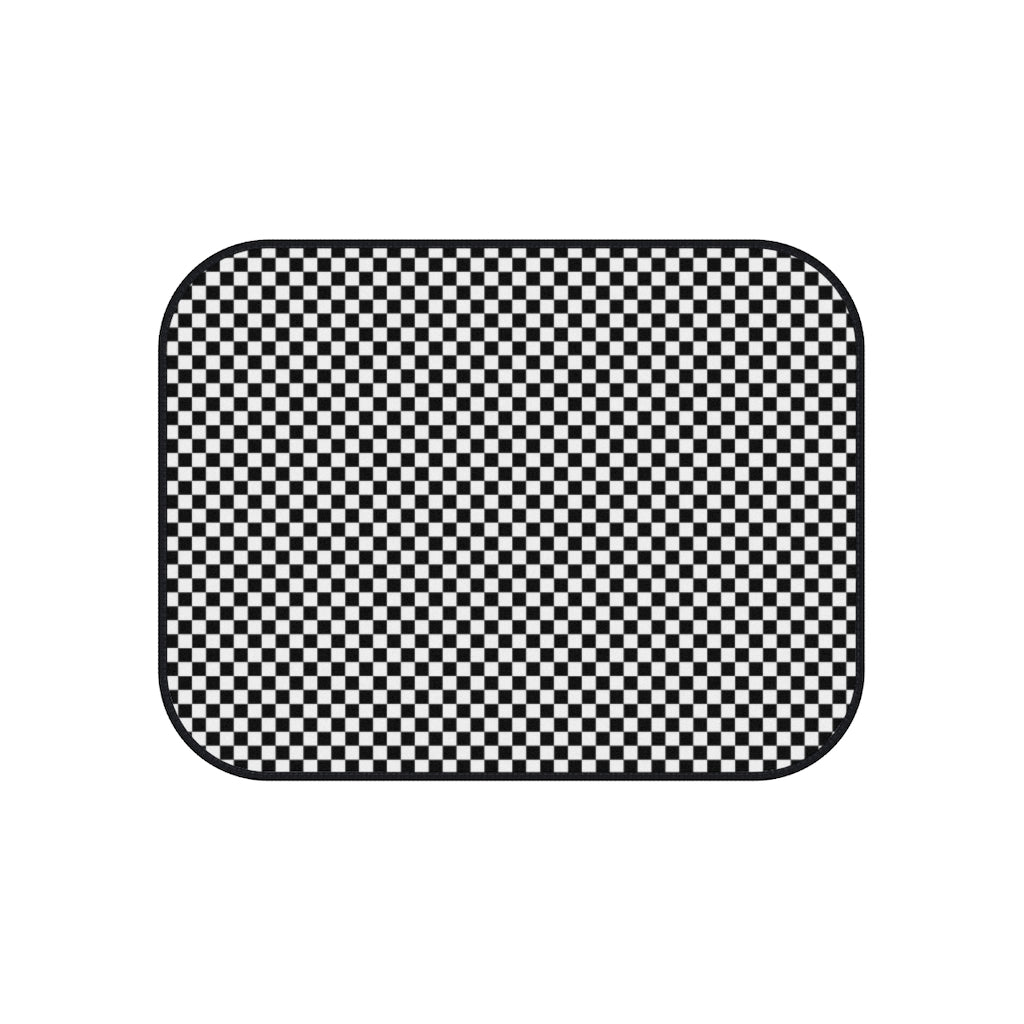 Checkered Car Mats (Set of 4)