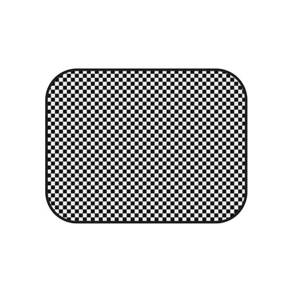 Checkered Car Mats (Set of 4)