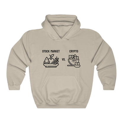 Stock Market vs. Crypto Hoodie