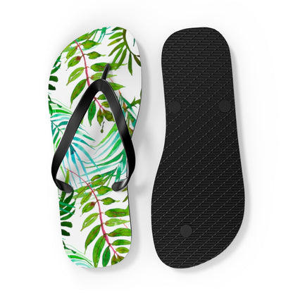 Tropical Leaves Flip Flops