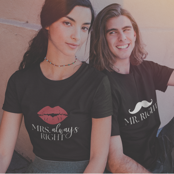 Mrs. Always Right Tee // Couples Shirts