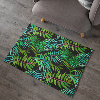 Tropical Leaves Area Rugs // Accent Rugs