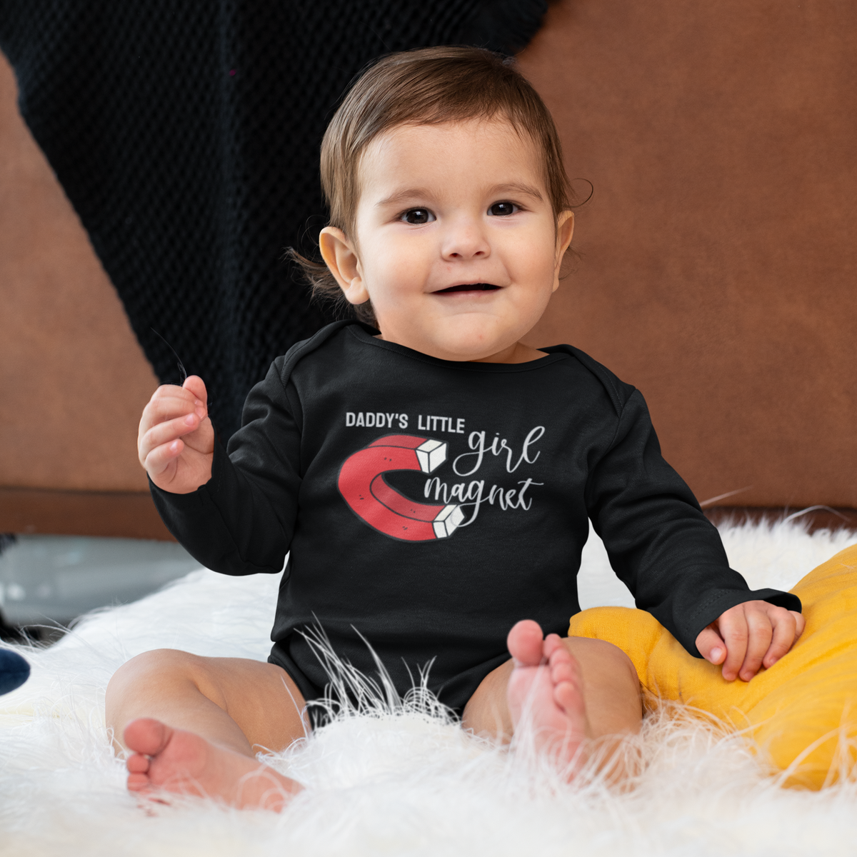 Daddy's Little Girl Magnet // Long Sleeve Bodysuit